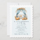 Search for little pumpkin baby boy shower invitations Watercolor