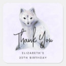 Search for white fox stickers Wild animal