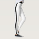 Search for side stripe leggings Black and white