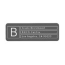 Search for box return address labels Modern