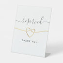 Search for gold reserved wedding signs Modern