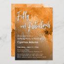 Search for fifty and fabulous invitations Watercolor
