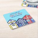 Search for beach hut coasters Blue