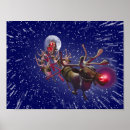 Search for santa sleigh art Red