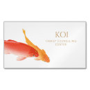 Search for koi fish business cards Meditation