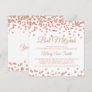Search for faux rose gold confetti invitations Glitter