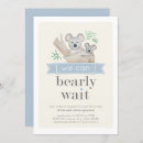 Search for koala bear baby shower invitations Watercolor