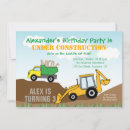 Search for construction party invitations Digger