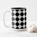 Search for black and white diamond mugs Pattern