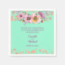 Search for pink and silver wedding napkins Floral