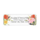 Search for yellow daffodils return address labels Pink