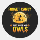 Search for cute owl round stickers Witch
