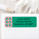 Search for mosaic return address labels Red
