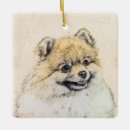 Search for pomeranian christmas tree decorations Puppy