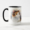 Search for calico cat mugs Watercolor