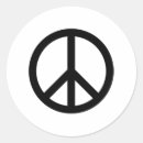 Search for peace sign round stickers Hippy
