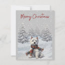 Search for westie dog christmas cards Snow