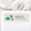Search for ginkgo return address labels Leaves