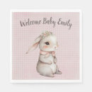 Search for watercolor bunny napkins Gingham