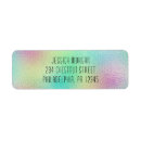 Search for metallic return address labels Bridal shower