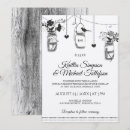 Search for rustic kraft wedding invitations Black and white