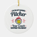 Search for softball christmas tree decorations Pitcher