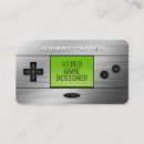 Search for video game business cards Professional