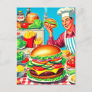 Search for hamburgers postcards Bbq
