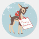 Search for retro snowflakes stickers Reindeer