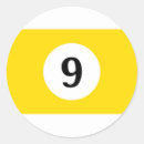 Search for number nine stickers Ball
