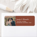 Search for add photo return address labels Rustic