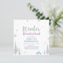 Search for girl deer birthday invitations Snowflakes