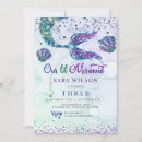 Search for cute mermaid invitations Glitter
