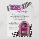 Search for juke box invitations 50's