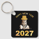Search for new years eve key rings Cat