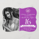 Search for royal purple sweet 16 invitations Lavender