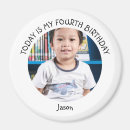Search for birthday round magnets Anniversary