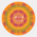 Search for orange background stickers Ethnic