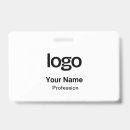 Search for black and white id badges Simple