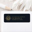 Search for navy gold return address labels Vintage