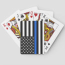 Search for thin blue line playing cards Officer