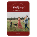 Search for happy holidays rectangular magnets Family photo