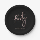 Search for 40th birthday plates Modern