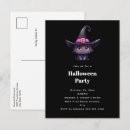 Search for witch hat halloween invitations Black cat