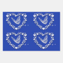 Search for vintage butterfly wrapping paper Blue