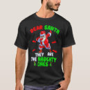 Search for dear santa tshirts Black