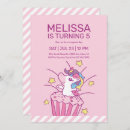 Search for unicorn cupcake invitations Pink