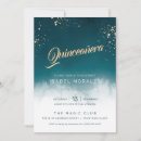 Search for teal and gold quinceanera invitations Watercolor