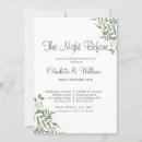 Search for eucalyptus rehearsal dinner invitations Spring summer fall