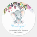 Search for floral favor stickers It's a boy